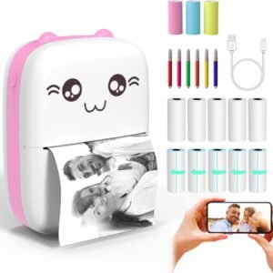 mini portable printer for instant printing photos notes labels