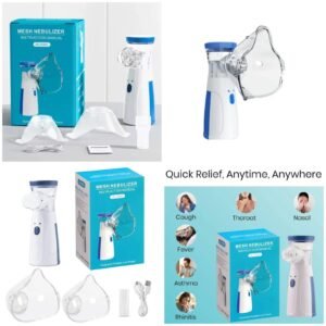 Portable mesh nebulizer machine for kids and adults respiratory therapy