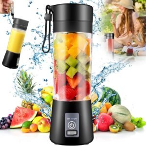 Mini Portable USB Rechargeable Juicer Blender 6 Blades 380ml Smoothie Maker