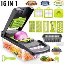 16 in 1 vegetable cutter kitchen slicer chopper with stainless steel blades